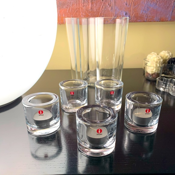 Iittala Marimekko Finland Other - Kivi glass tea light holder Hurricane votive